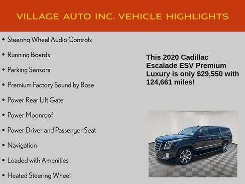Used 2020 Cadillac Escalade ESV Premium Luxury AWD/4WD image 14