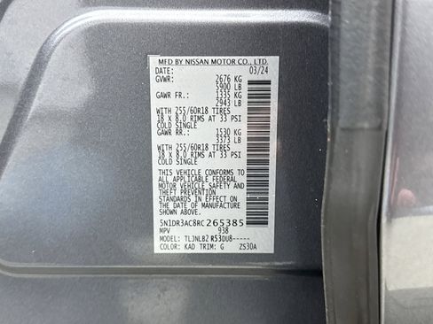 Used 2024 Nissan Pathfinder S w/ Cargo Package image 25