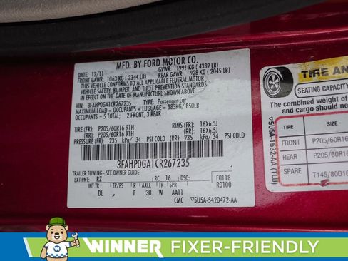 Used 2012 Ford Fusion S image 35