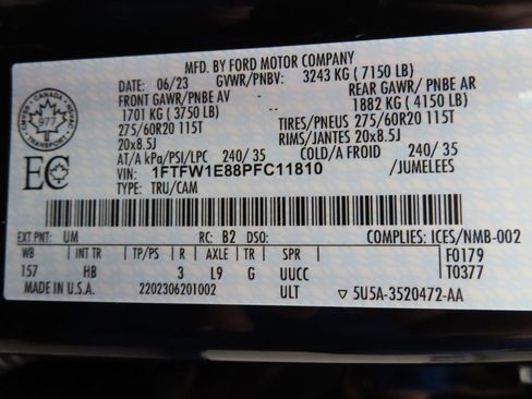 Used 2023 Ford F150 Lariat w/ Equipment Group 502A High image 62