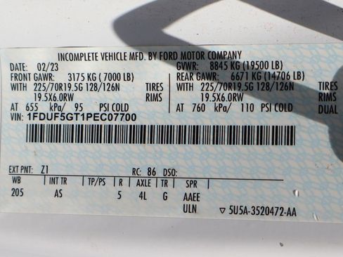 Used 2023 Ford F550 2WD Regular Cab Super Duty image 59