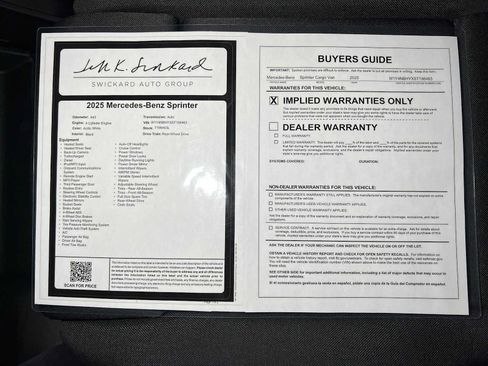 Used 2025 Mercedes-Benz Sprinter 2500 image 34