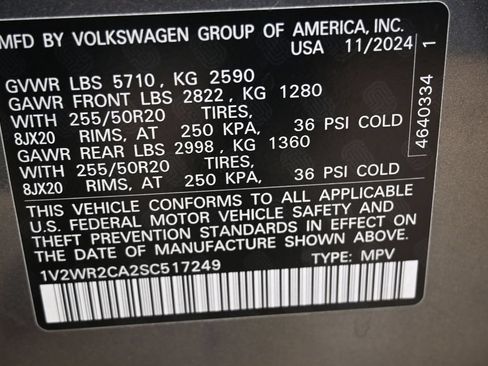 Used 2025 Volkswagen Atlas SE FWD image 43