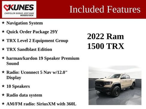 Used 2022 RAM 1500 TRX w/ TRX Level 2 Equipment Group AWD/4WD image 3