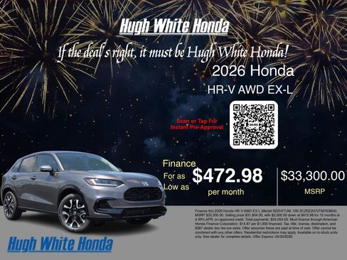 New 2026 Honda HR-V EX-L image 7