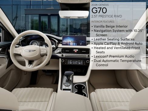 New 2026 Genesis G70 2.5T Prestige RWD image 15