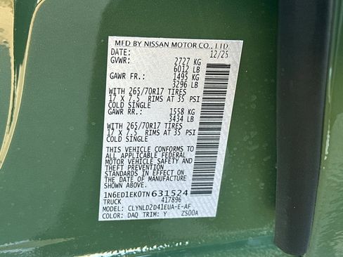 New 2026 Nissan Frontier PRO-4X w/ Pro Premium Package image 35