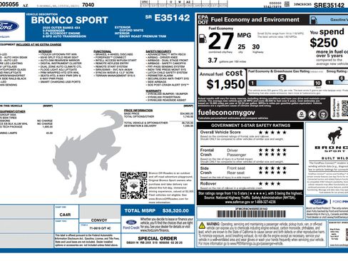Used 2025 Ford Bronco Sport Outer Banks w/ Outer Banks Tech Package+ AWD/4WD image 31
