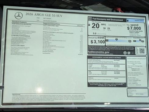New 2026 Mercedes-Benz GLE 53 AMG 4MATIC image 18
