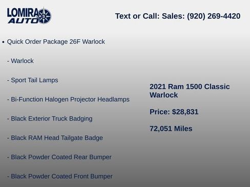 Used 2021 RAM 1500 Classic Warlock AWD/4WD image 6