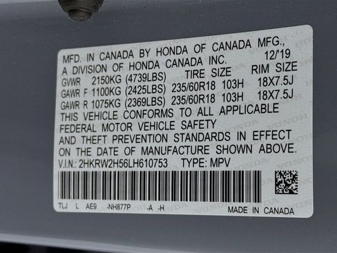 Certified 2020 Honda CR-V EX image 31