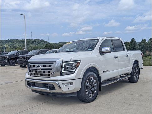 Used 2021 Nissan Titan Platinum Reserve w/ Moonroof Package AWD/4WD image 1