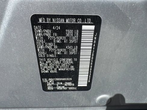 Certified 2024 Nissan Armada SL w/ Captain's Chairs Package AWD/4WD image 32