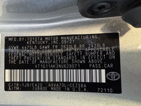 Used 2022 Toyota Camry SE FWD image 33