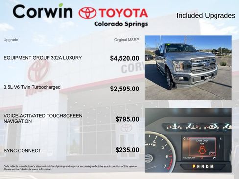 Used 2018 Ford F150 XLT w/ Equipment Group 302A Luxury AWD/4WD image 4