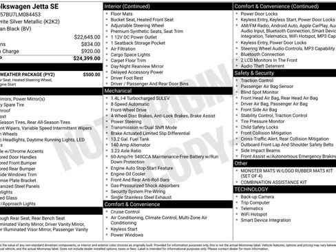 Used 2020 Volkswagen Jetta SE w/ SE Cold Weather Package image 7