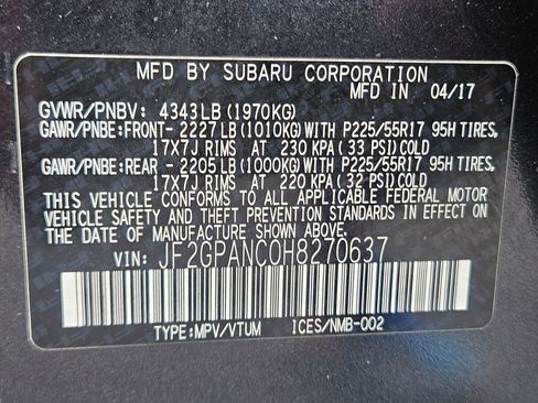 Used 2017 Subaru Crosstrek 2.0i Limited AWD/4WD image 37