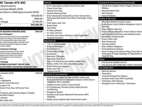 New 2026 GMC Terrain AT4 w/ LPO, Black Badging Package AWD/4WD image 35