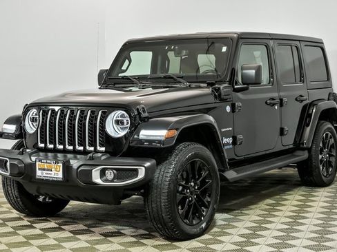 Used 2021 Jeep Wrangler Unlimited Sahara 4xe w/ Cold Weather Group image 4