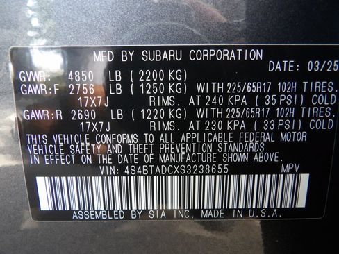 Used 2025 Subaru Outback Premium w/ Popular Package #1A AWD/4WD image 30