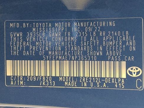 Used 2022 Toyota Corolla LE image 33