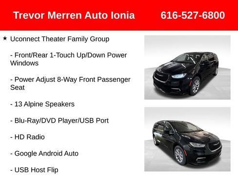 Used 2023 Chrysler Pacifica Touring-L w/ Uconnect Theater Family Group AWD/4WD image 37
