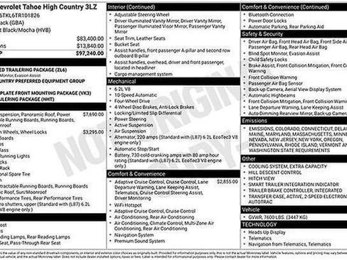 New 2026 Chevrolet Tahoe High Country image 43