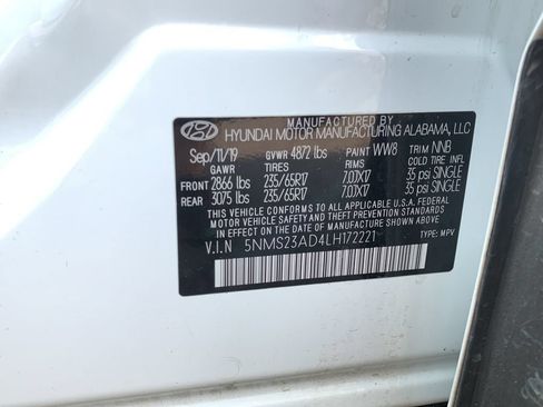 Used 2020 Hyundai Santa Fe SE FWD image 44
