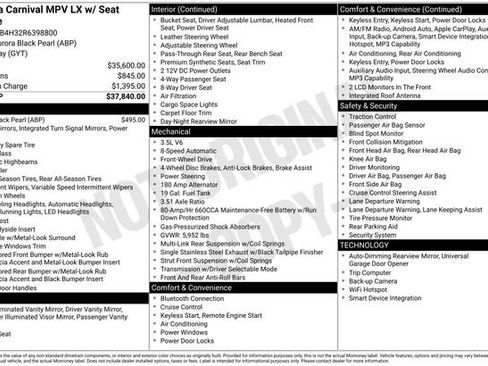 Used 2024 Kia Carnival LX FWD image 9