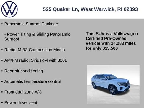 Certified 2024 Volkswagen Atlas SE image 7