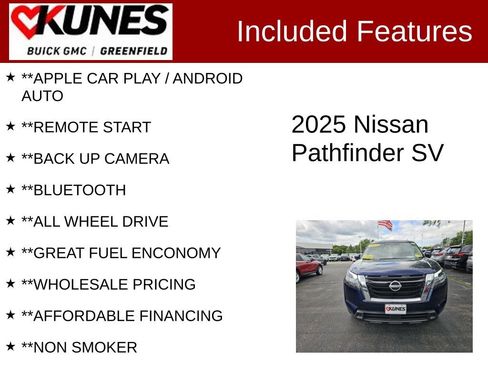 Used 2025 Nissan Pathfinder SV AWD/4WD image 2
