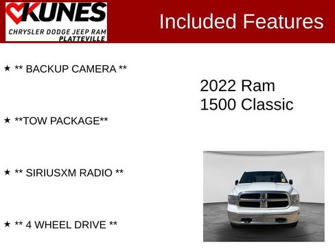 Used 2022 RAM 1500 Classic SLT AWD/4WD image 2