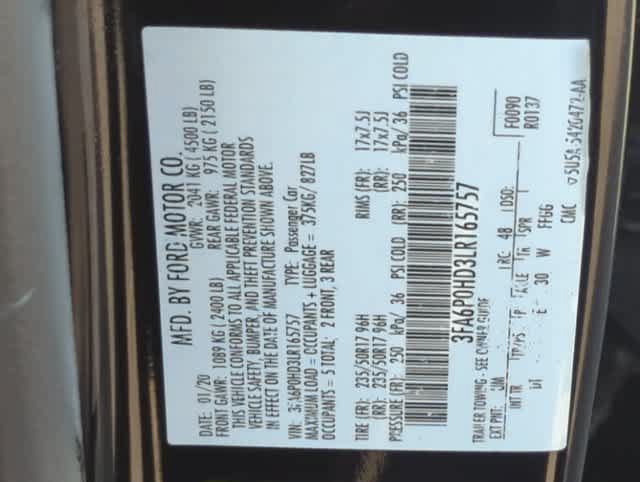 Used 2020 Ford Fusion SE FWD image 33