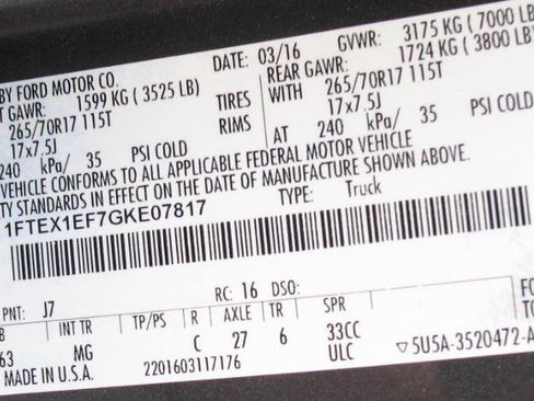 Used 2016 Ford F150 XLT w/ Equipment Group 301A Mid AWD/4WD image 54