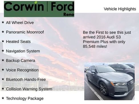Used 2016 Audi S3 Premium Plus AWD/4WD image 4