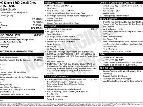 Used 2024 GMC Sierra 1500 Denali w/ Technology Package image 43