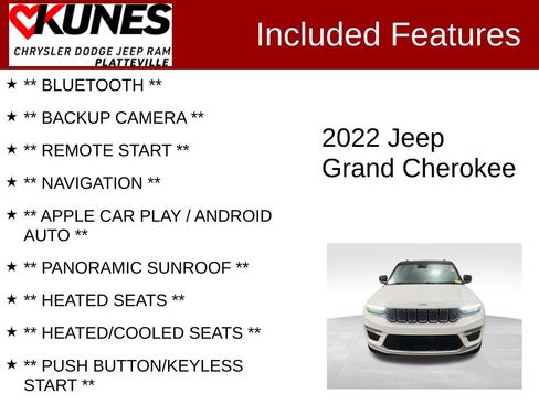 Used 2022 Jeep Grand Cherokee Summit w/ Advanced Protech Group IV image 2