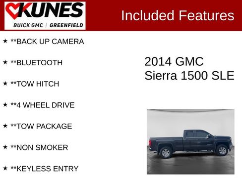 Used 2014 GMC Sierra 1500 SLE AWD/4WD image 2