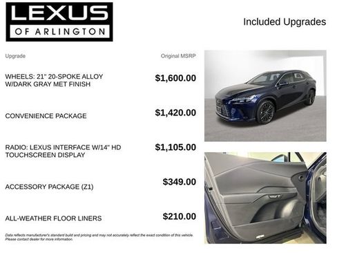 Used 2025 Lexus RX 350 Premium w/ Convenience Package AWD/4WD image 4