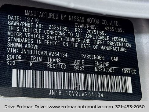 Certified 2020 Nissan Rogue Sport SV w/ Technology Package image 31