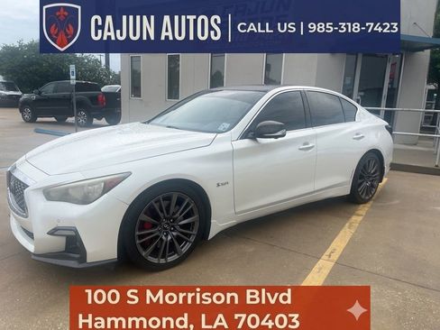 Used 2018 INFINITI Q50 Red Sport 400 w/ Cargo Package (L95) RWD image 1