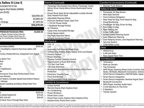 New 2027 Kia Seltos X-Line S w/ X-Line S Premium Package AWD/4WD image 11