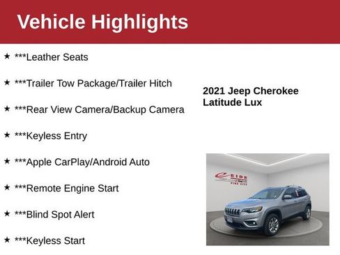 Used 2021 Jeep Cherokee Latitude Lux w/ Comfort/Convenience Group image 3