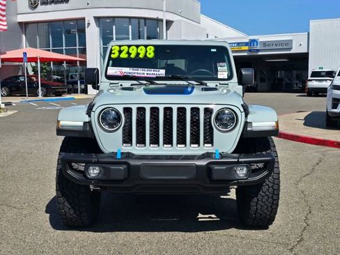 Used 2023 Jeep Wrangler Unlimited Rubicon 4xe w/ Steel Bumper Group AWD/4WD image 2