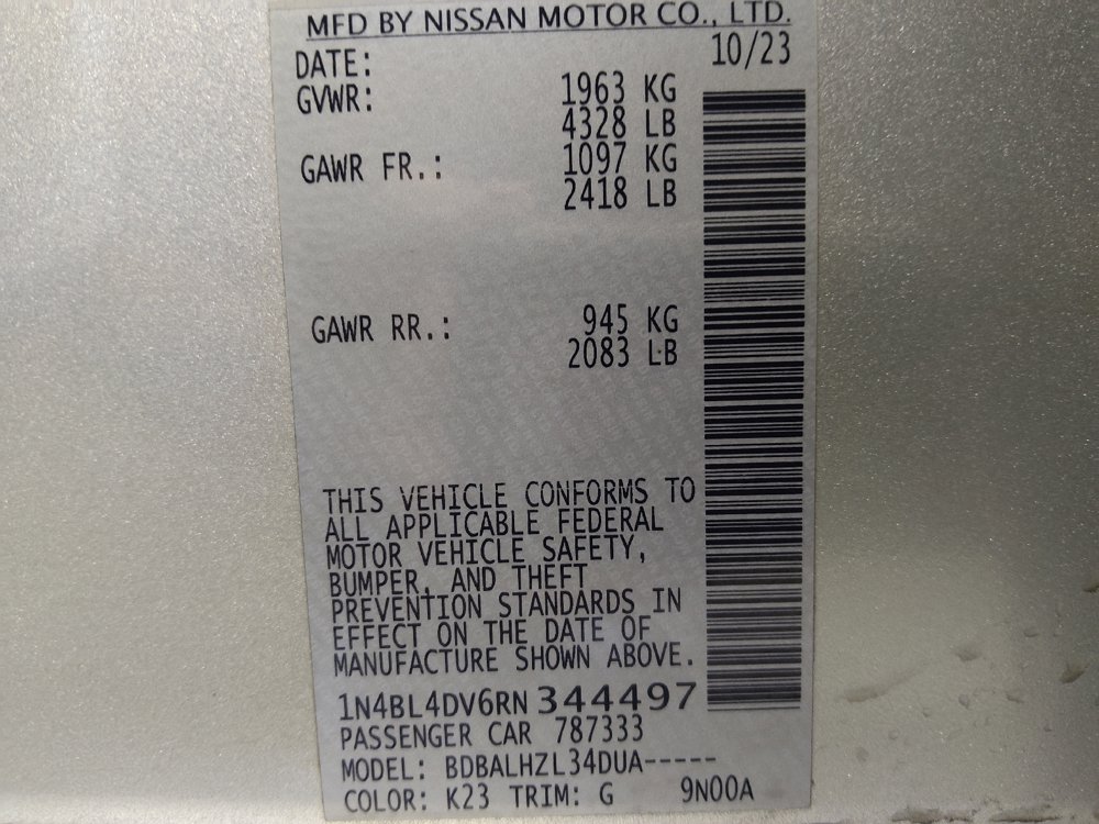 Used 2024 Nissan Altima 2.5 SV FWD image 33