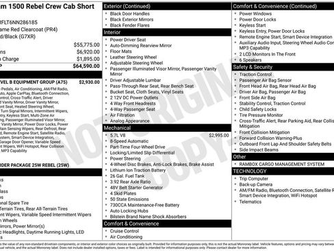 Used 2022 RAM 1500 Rebel w/ Rebel Level B Equipment Group image 42