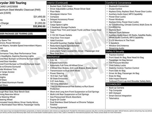 Used 2018 Chrysler 300 Touring image 31