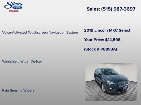 Used 2019 Lincoln MKC Select w/ Select Plus Package AWD/4WD image 22