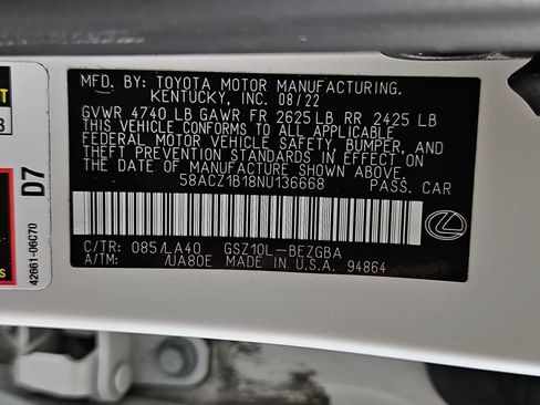 Used 2022 Lexus ES 350 w/ Accessory Package FWD image 31