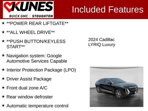 Used 2024 Cadillac Lyriq Luxury AWD/4WD image 3